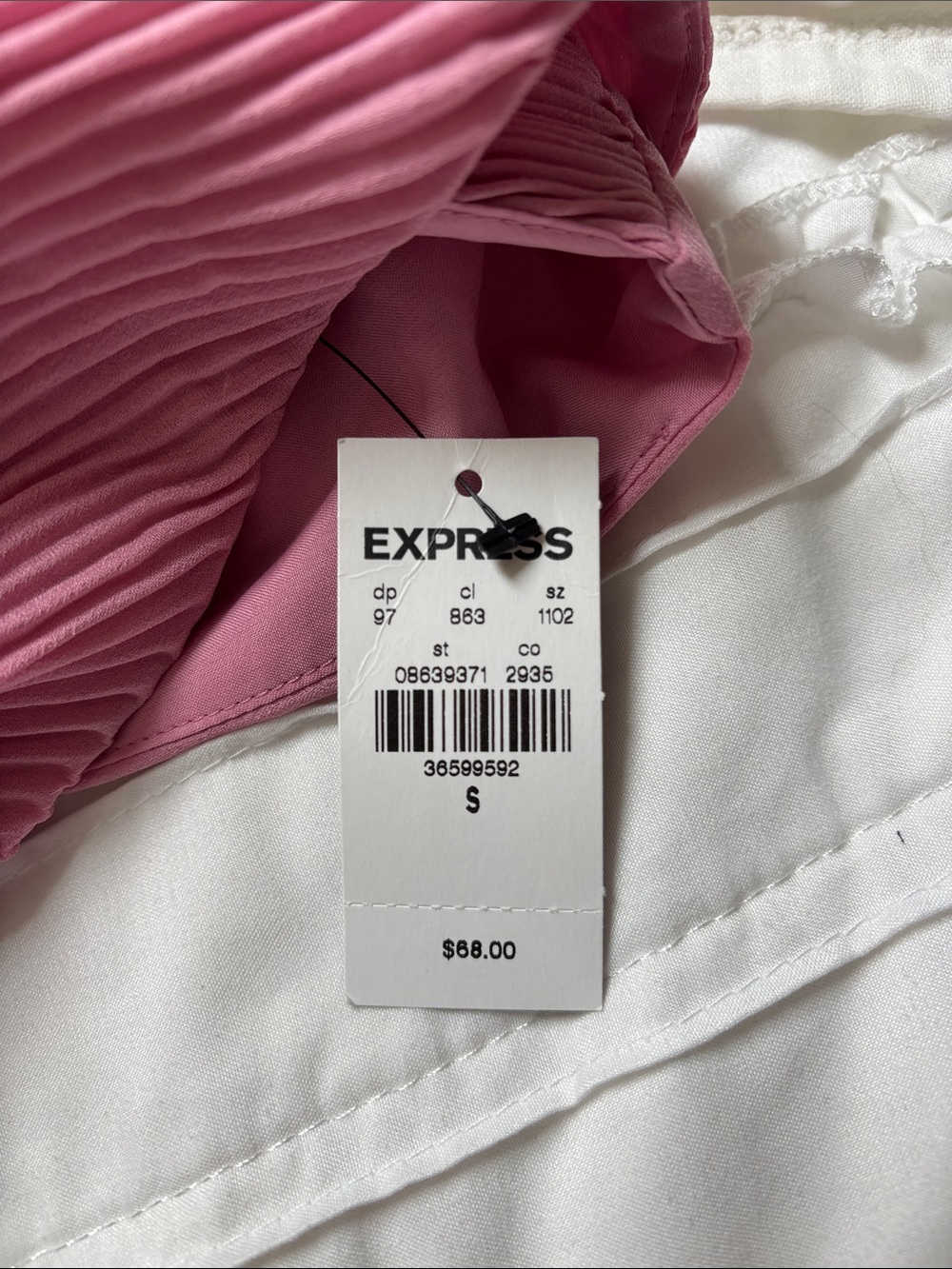 Express Dusty Rose Twist Front Peplum Halter Top - Picture 10 of 10